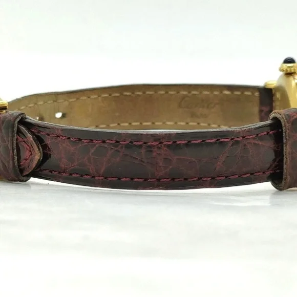 Cartier Must Vermeil 1902 Sv 925 23mm Quartz Watch - Picture 5 of 9